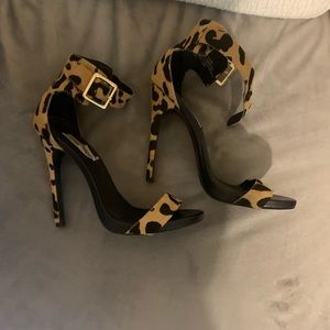 Steve Madden leopard heels
